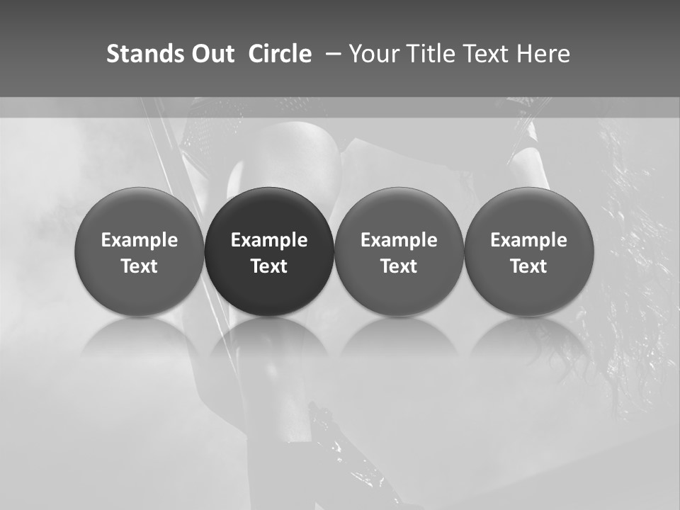 Caucasian Brunette Female PowerPoint Template