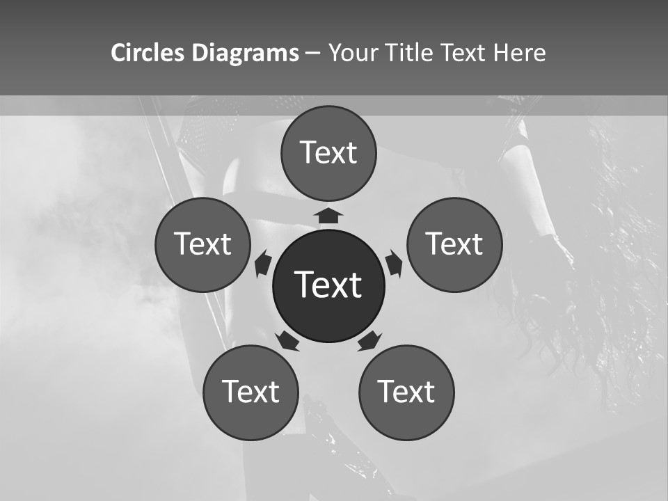 Caucasian Brunette Female PowerPoint Template