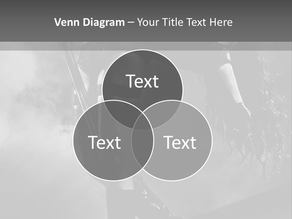 Caucasian Brunette Female PowerPoint Template