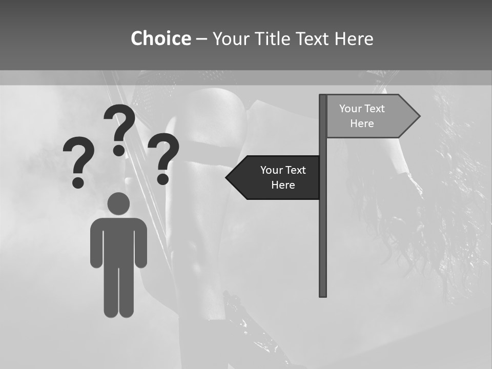 Caucasian Brunette Female PowerPoint Template