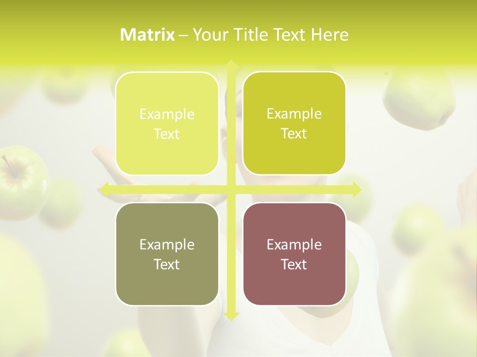 Fruit Food Caucasian PowerPoint Template