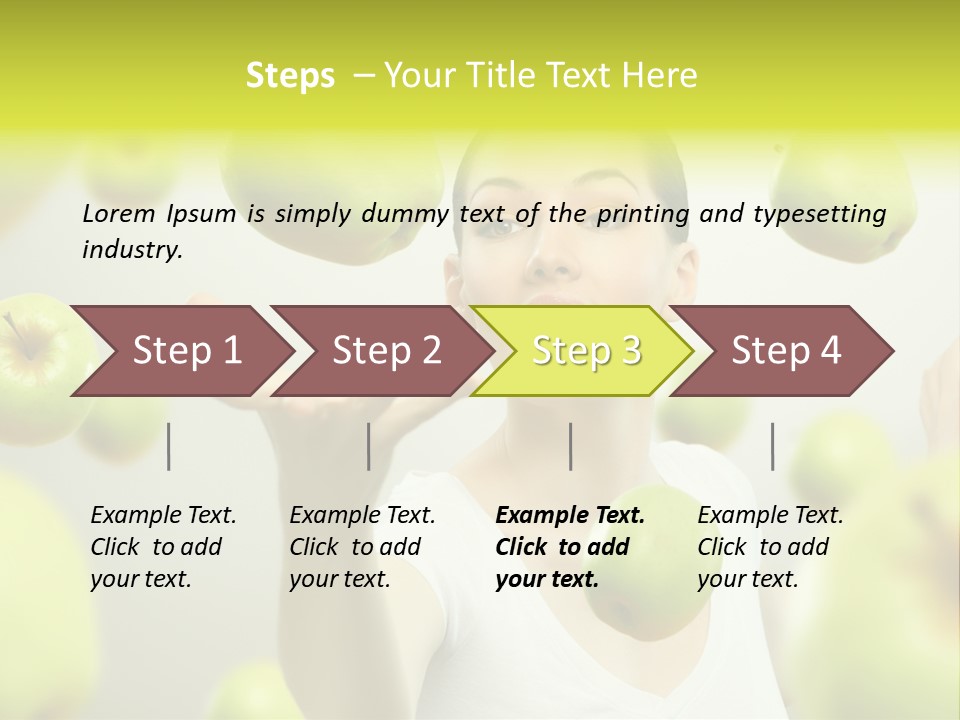 Fruit Food Caucasian PowerPoint Template