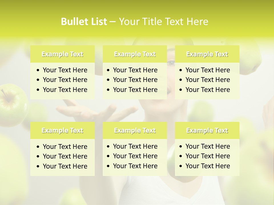 Fruit Food Caucasian PowerPoint Template