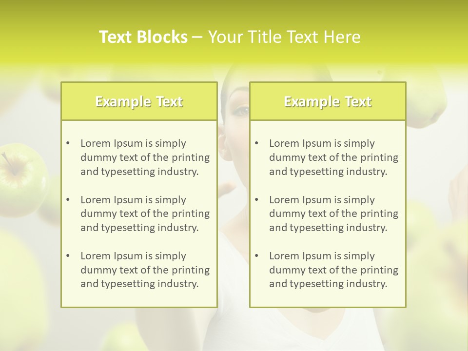 Fruit Food Caucasian PowerPoint Template
