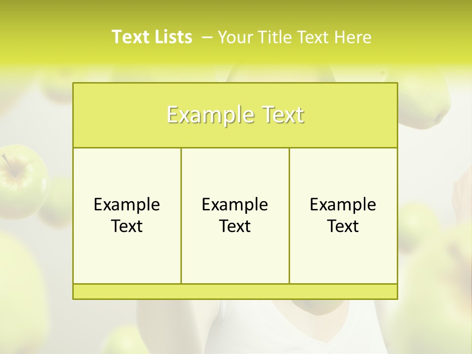 Fruit Food Caucasian PowerPoint Template