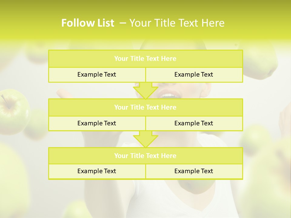 Fruit Food Caucasian PowerPoint Template