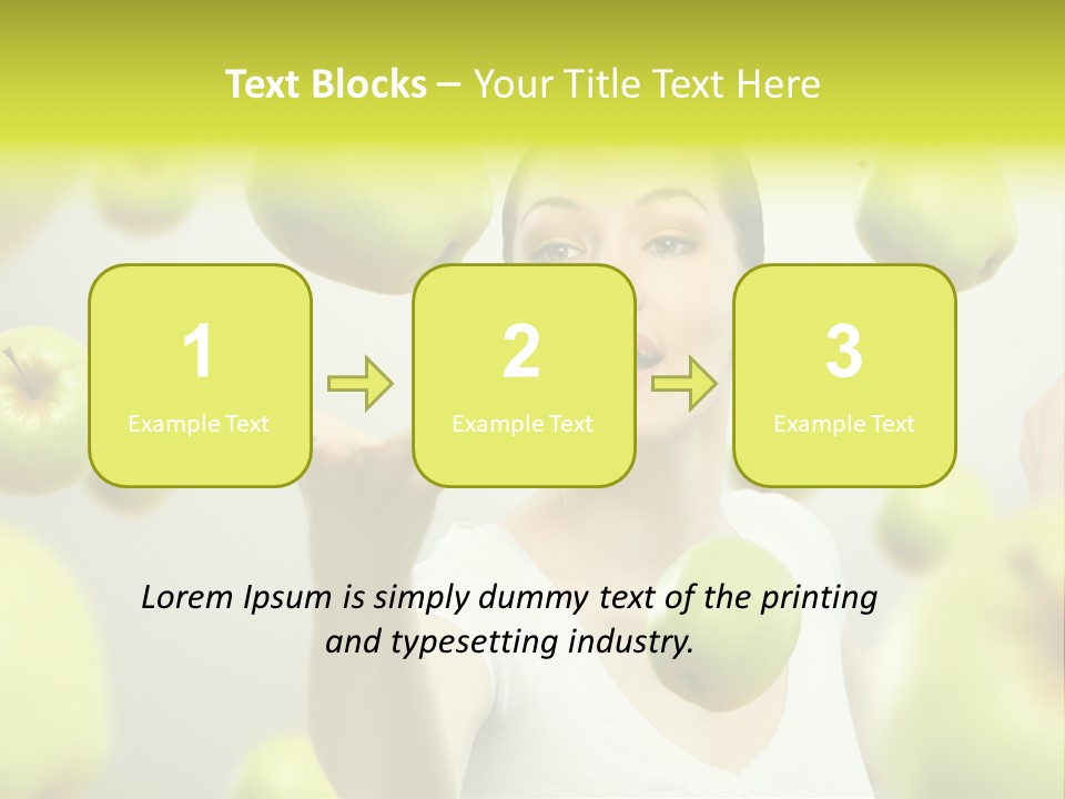 Fruit Food Caucasian PowerPoint Template
