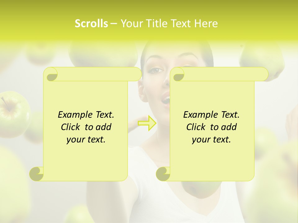 Fruit Food Caucasian PowerPoint Template