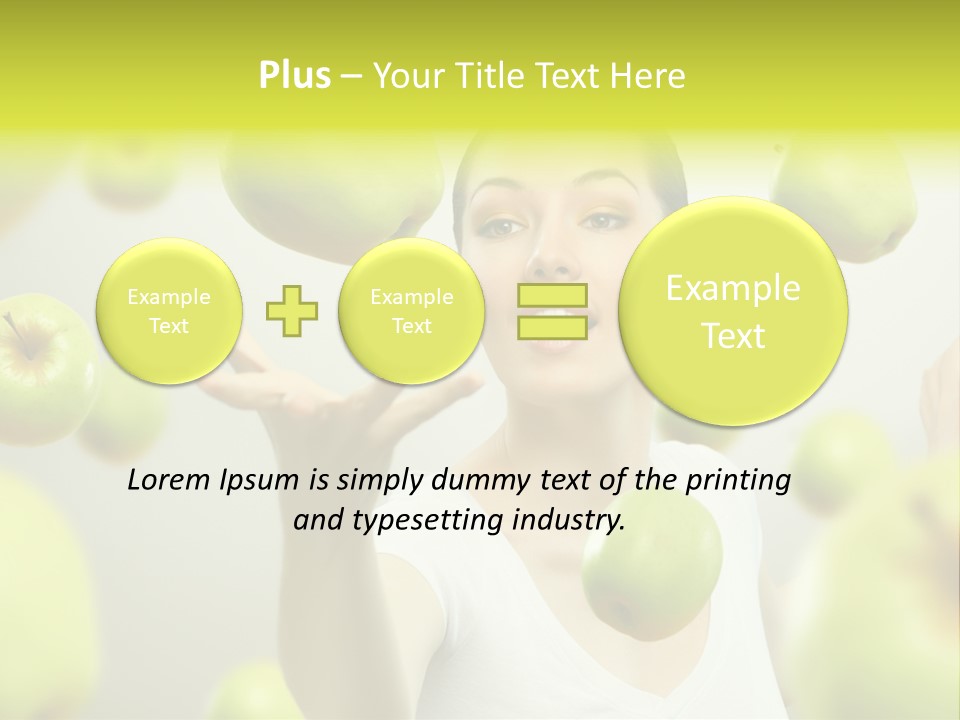 Fruit Food Caucasian PowerPoint Template