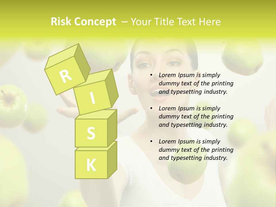 Fruit Food Caucasian PowerPoint Template