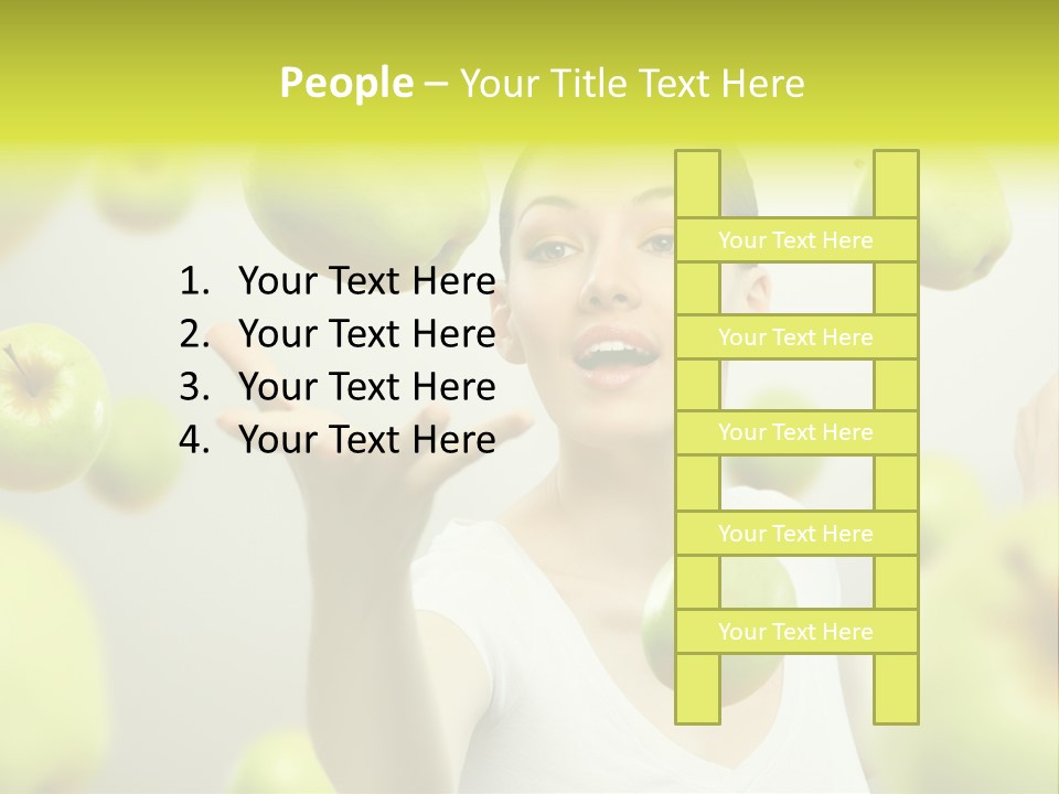 Fruit Food Caucasian PowerPoint Template