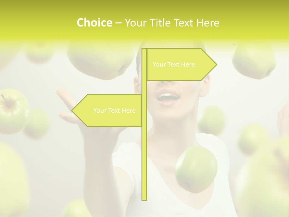 Fruit Food Caucasian PowerPoint Template