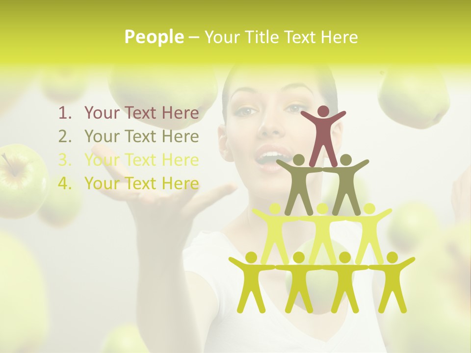 Fruit Food Caucasian PowerPoint Template