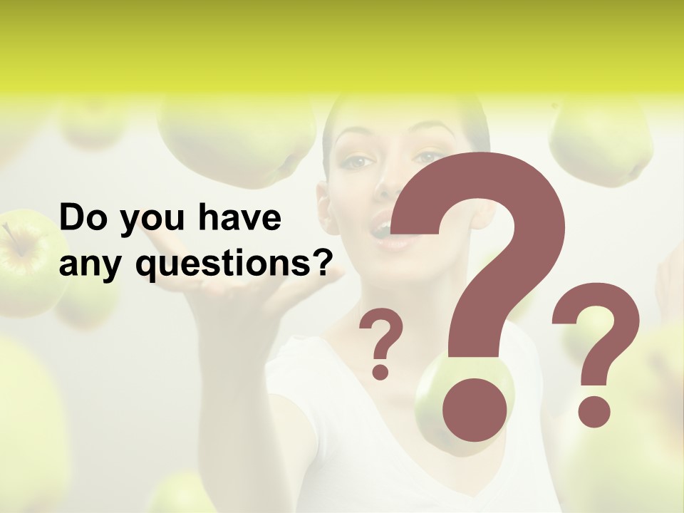 Fruit Food Caucasian PowerPoint Template