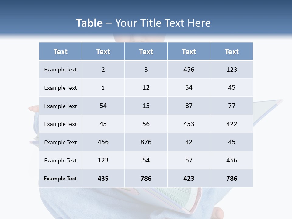 White Front Background PowerPoint Template