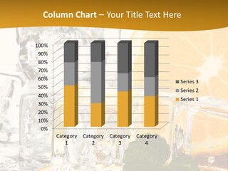 Fruit Green Drops PowerPoint Template