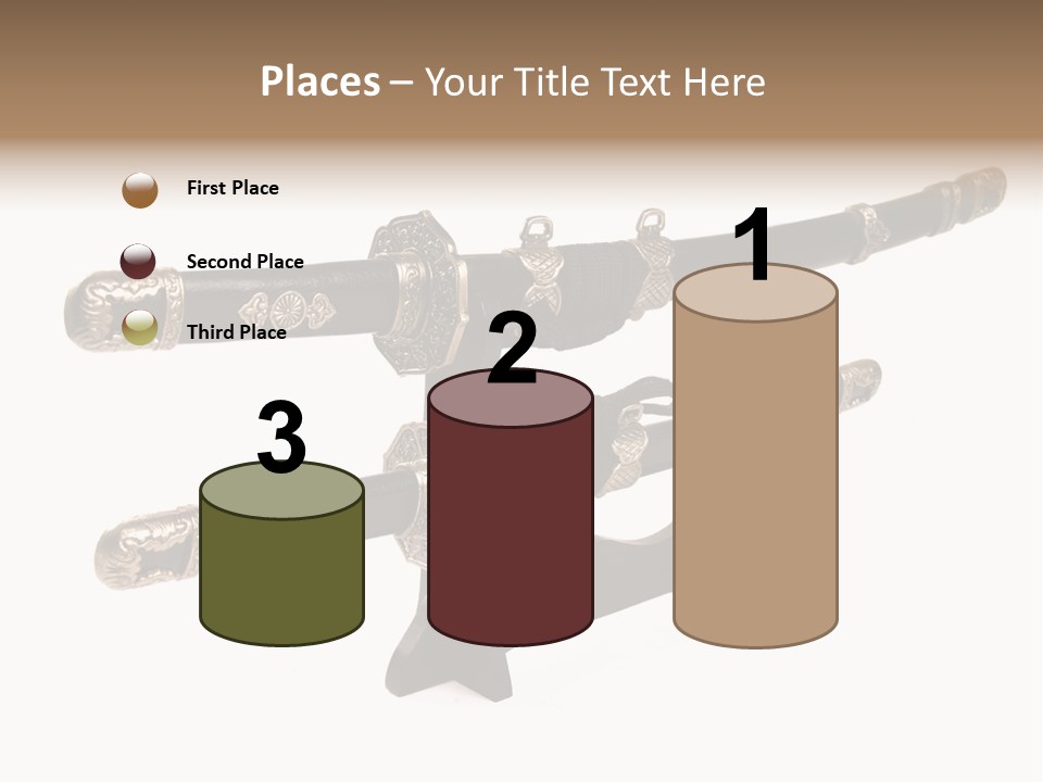 Fighting Antique Backsword PowerPoint Template