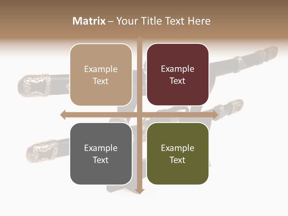 Fighting Antique Backsword PowerPoint Template