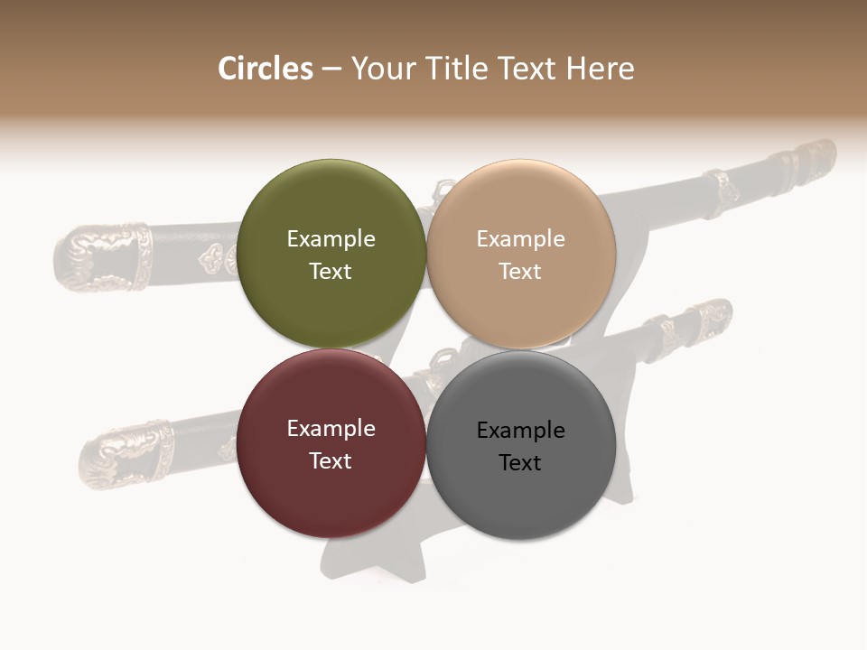 Fighting Antique Backsword PowerPoint Template