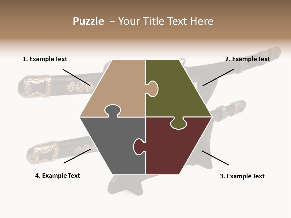 Fighting Antique Backsword PowerPoint Template