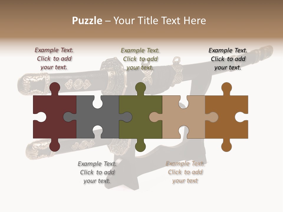 Fighting Antique Backsword PowerPoint Template