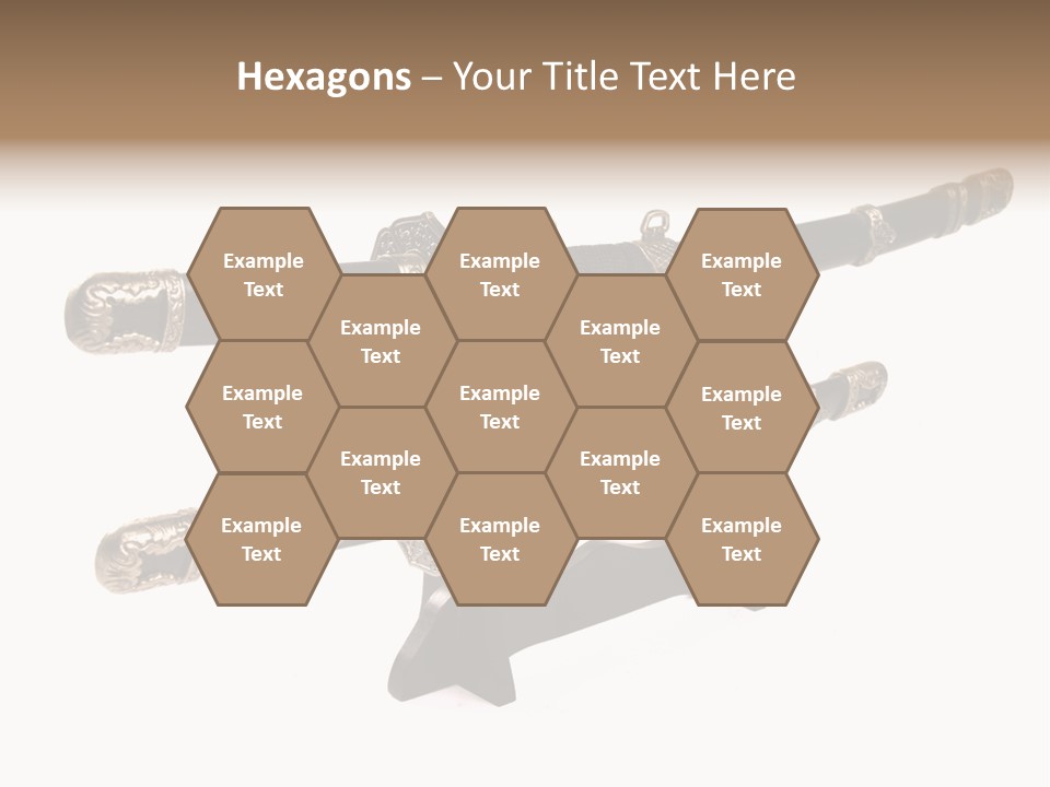 Fighting Antique Backsword PowerPoint Template