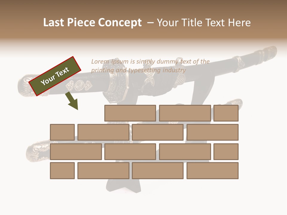 Fighting Antique Backsword PowerPoint Template