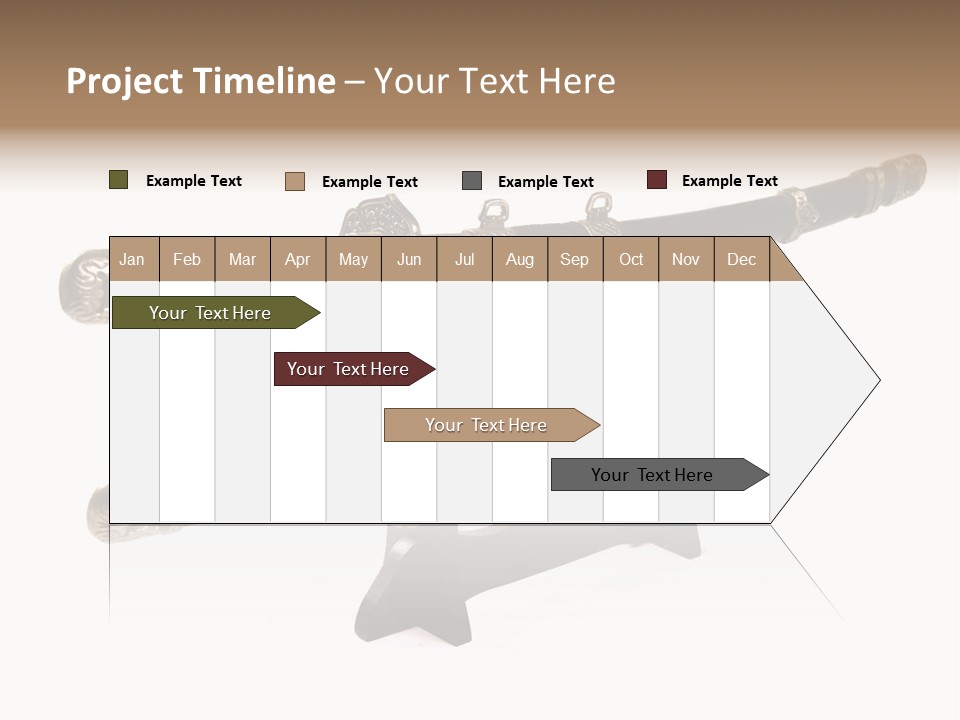 Fighting Antique Backsword PowerPoint Template