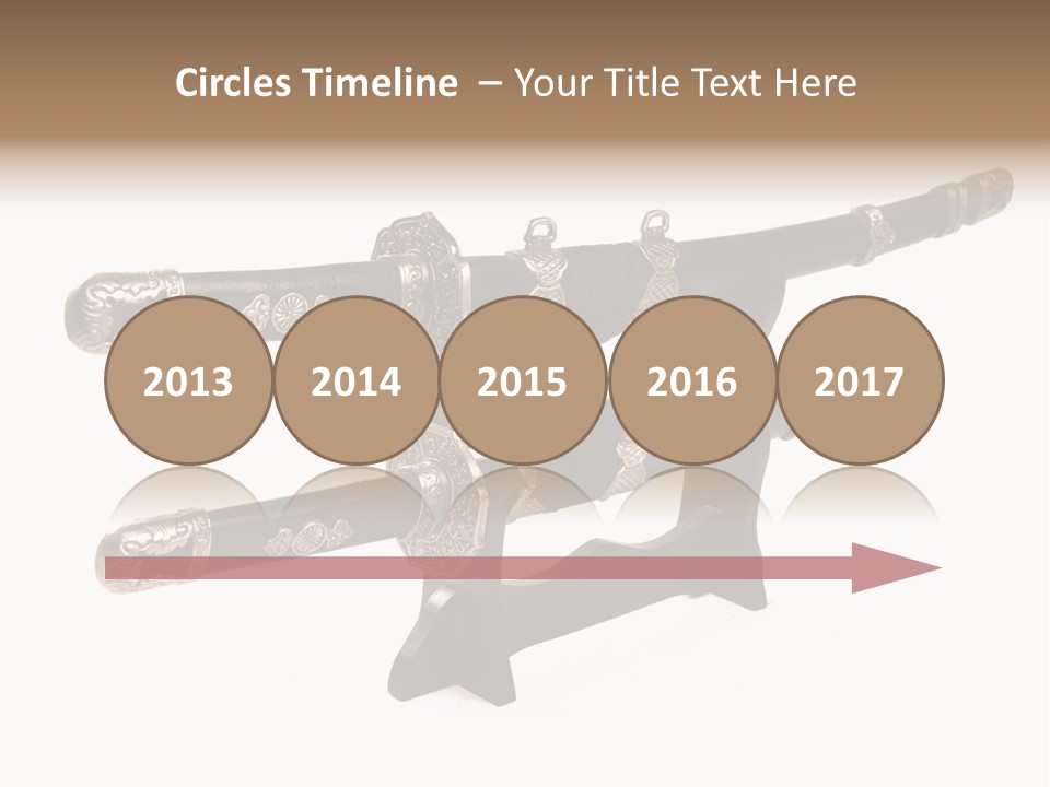 Fighting Antique Backsword PowerPoint Template