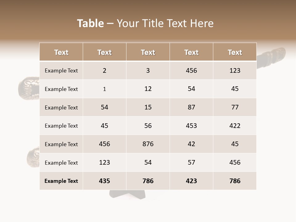 Fighting Antique Backsword PowerPoint Template