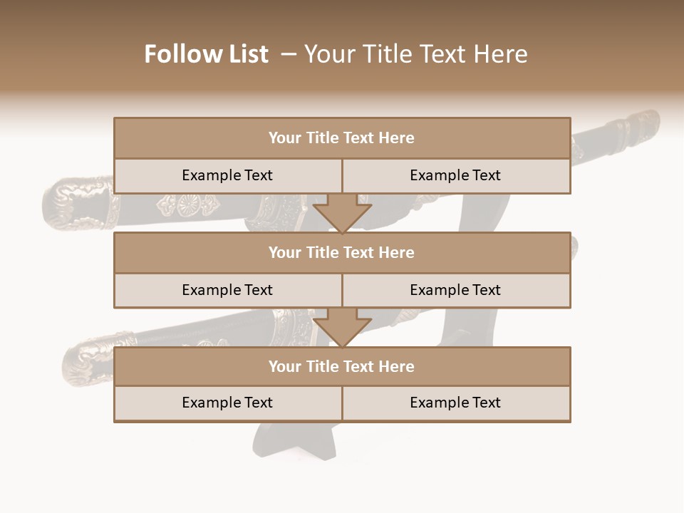 Fighting Antique Backsword PowerPoint Template