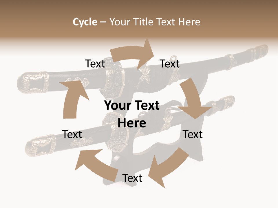 Fighting Antique Backsword PowerPoint Template