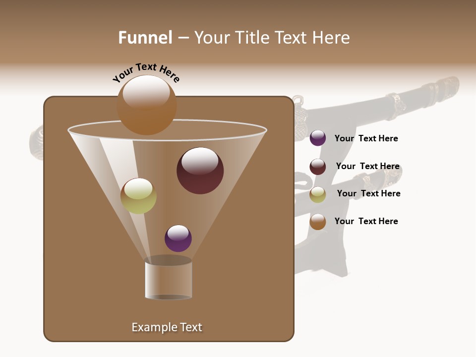 Fighting Antique Backsword PowerPoint Template