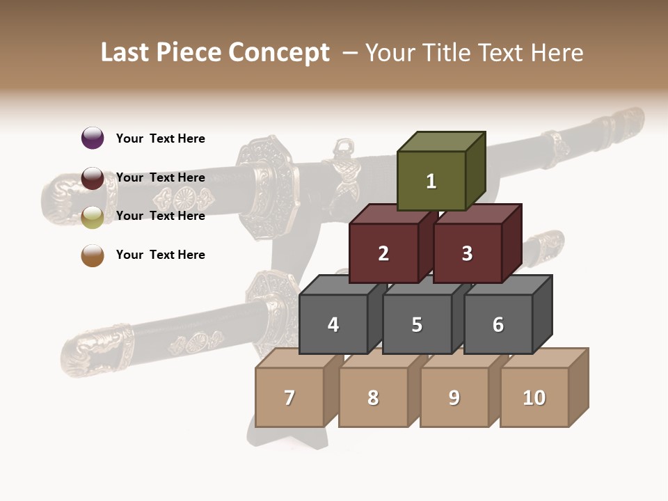 Fighting Antique Backsword PowerPoint Template