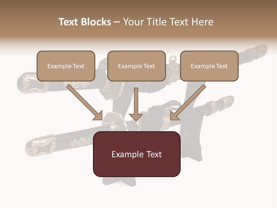 Fighting Antique Backsword PowerPoint Template