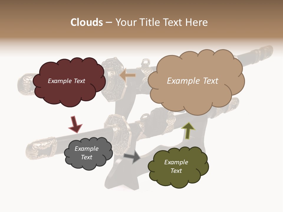 Fighting Antique Backsword PowerPoint Template