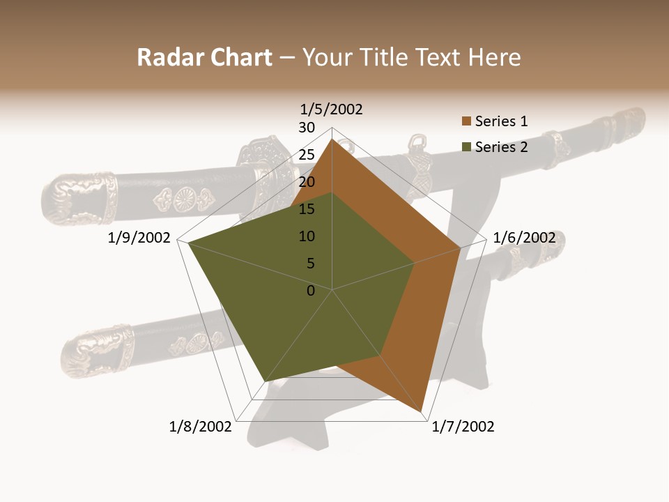 Fighting Antique Backsword PowerPoint Template