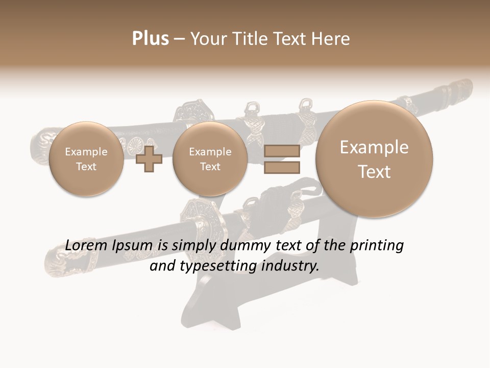 Fighting Antique Backsword PowerPoint Template