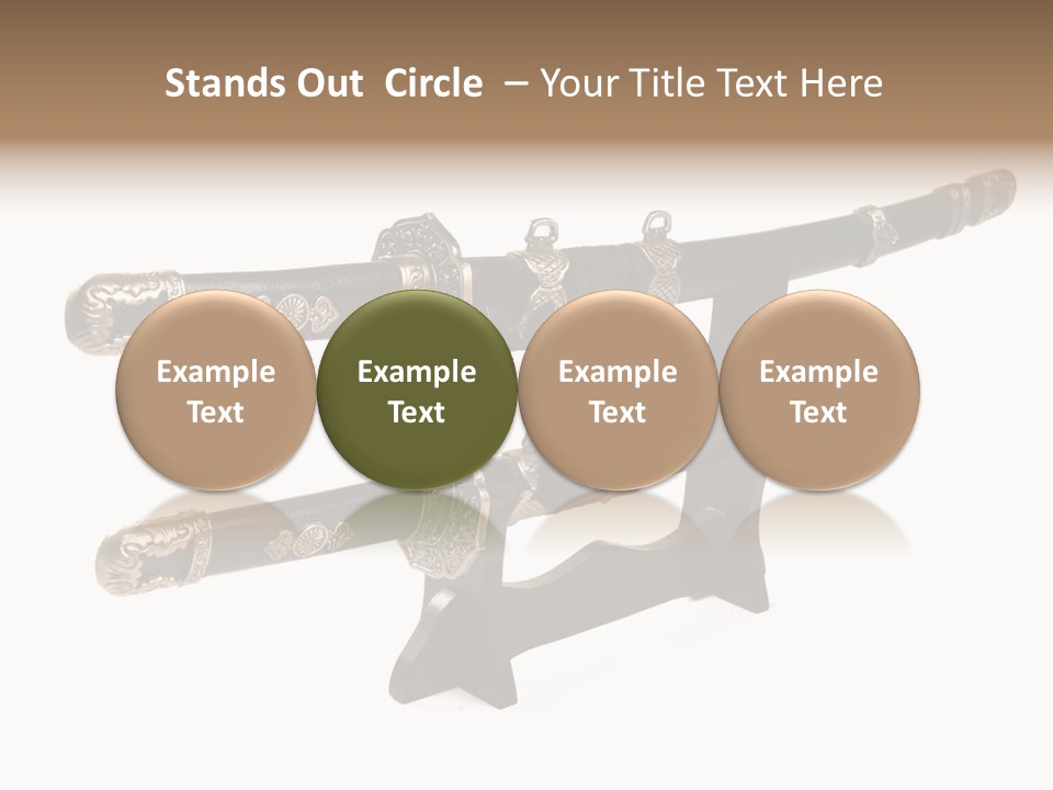 Fighting Antique Backsword PowerPoint Template