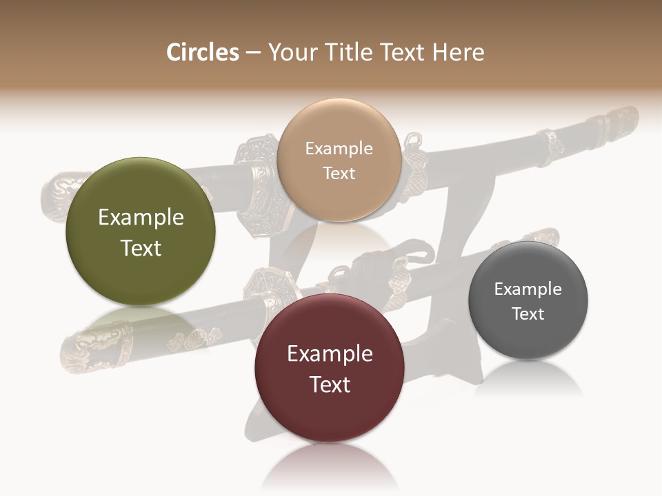 Fighting Antique Backsword PowerPoint Template