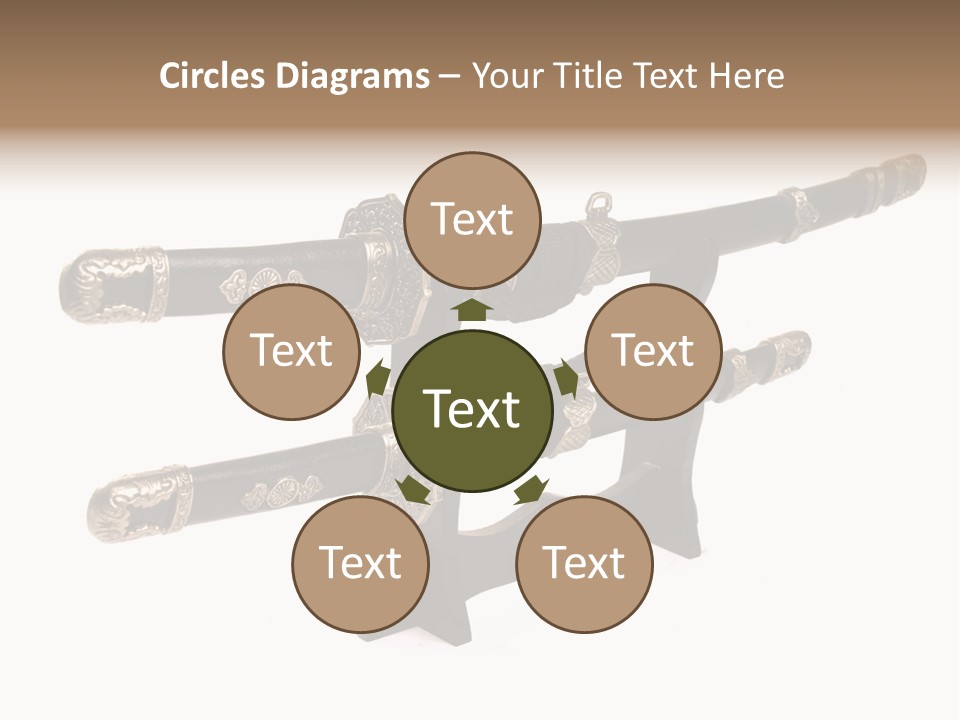 Fighting Antique Backsword PowerPoint Template