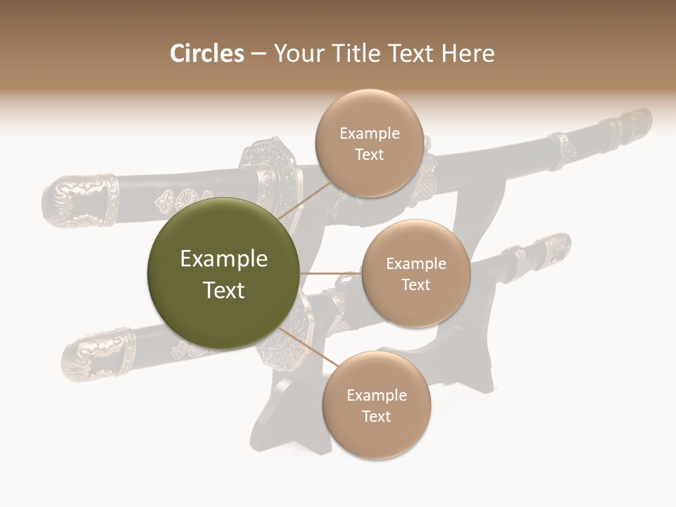 Fighting Antique Backsword PowerPoint Template
