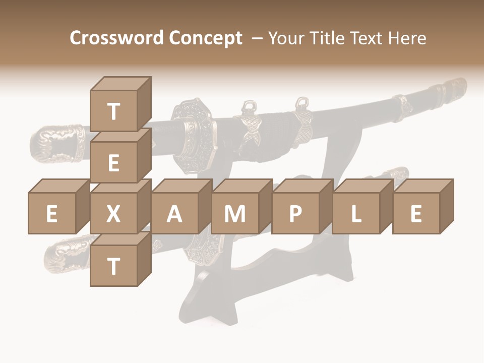 Fighting Antique Backsword PowerPoint Template