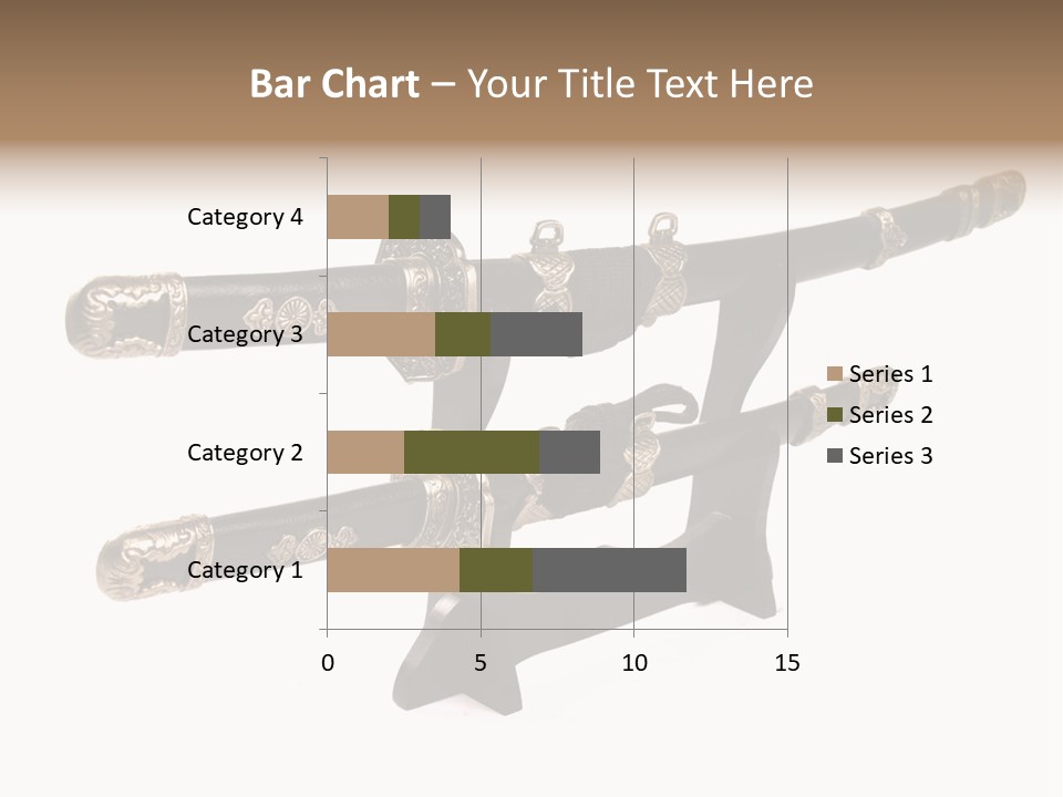 Fighting Antique Backsword PowerPoint Template