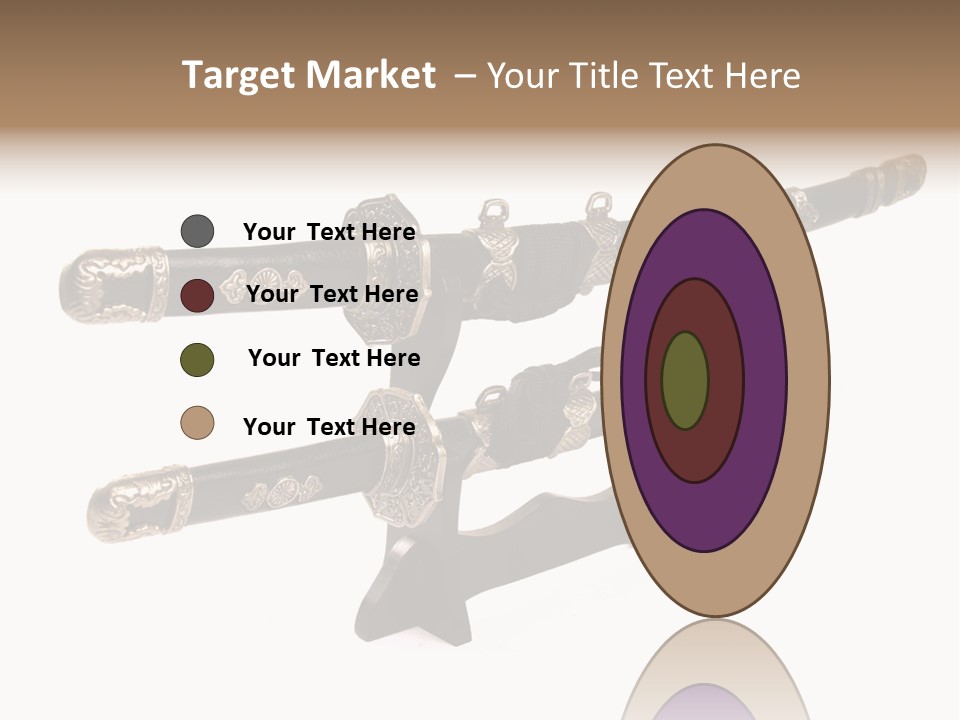 Fighting Antique Backsword PowerPoint Template