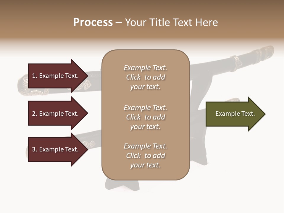 Fighting Antique Backsword PowerPoint Template