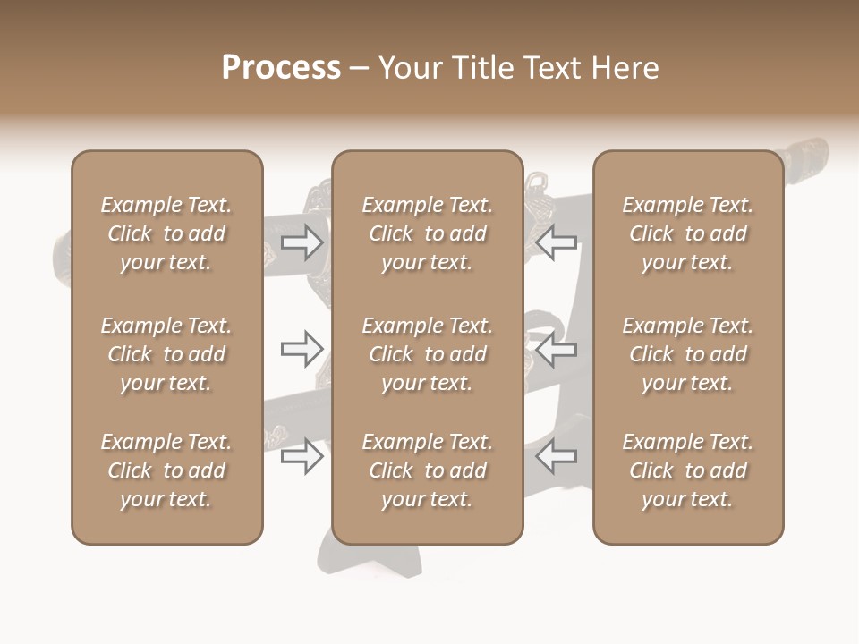 Fighting Antique Backsword PowerPoint Template