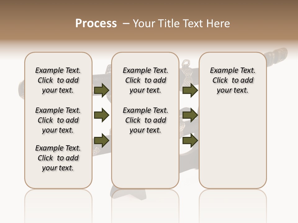 Fighting Antique Backsword PowerPoint Template