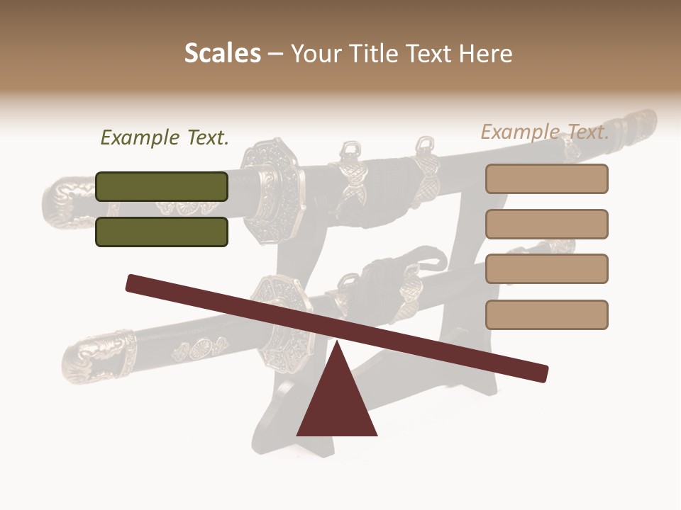 Fighting Antique Backsword PowerPoint Template