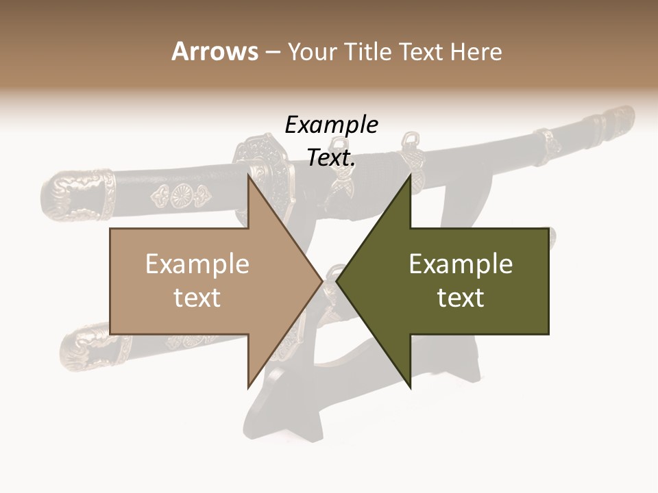 Fighting Antique Backsword PowerPoint Template